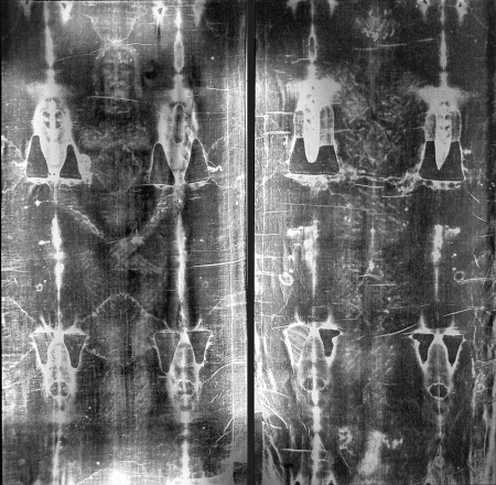 Photo negative of the Shroud of Turin