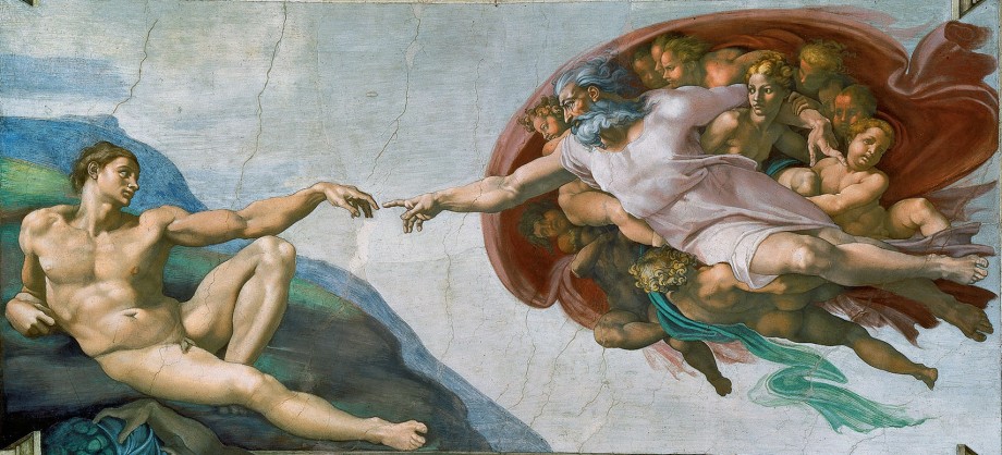 Michelangelo, Creation of Adam (Sistine chapel) (1512)