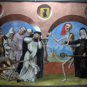 From the Danse Macabre (Dance of Death) of the Dominican cemetery of Bern‎, Germany