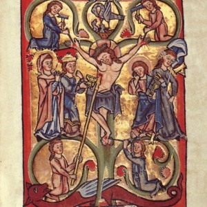 Tree of Life, Miniature from the Scherenberg Psalter (1260)