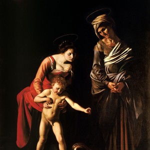 Caravaggio, Madonna and Child with St. Anne (1606)