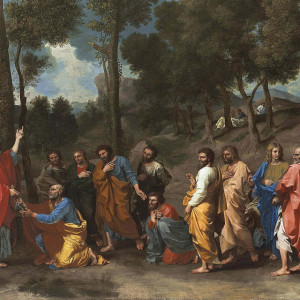 Nicolas Poussin, The Sacrament of Ordination (Christ presenting the Keys to Saint Peter) (1630s)