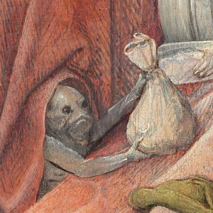 Hieronymus Bosch, Death and the Miser (detail) (1490)