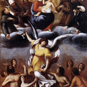 Ludovico Carracci, An Angel Frees the Souls of Purgatory (1610)