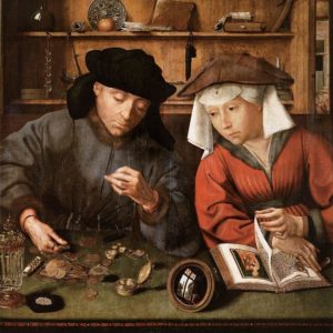 Quinten Massijs, The Moneylender and his Wife (1514)