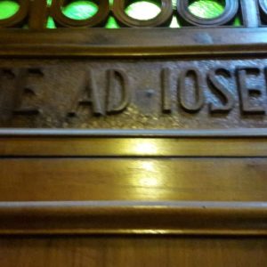 "Ite ad Ioseph" ("Go to Joseph," Genesis 37:28), from a door in San Giuseppe dei Teatini, Palermo, Sicily