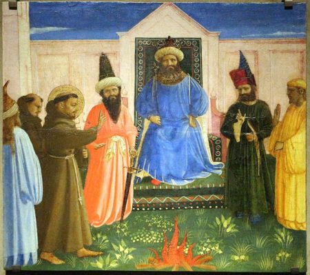 Fra Angelico, The Trial By Fire Of St. Francis Before The Sultan (1429)Fra Angelico, The Trial By Fire Of St. Francis Before The Sultan (1429)