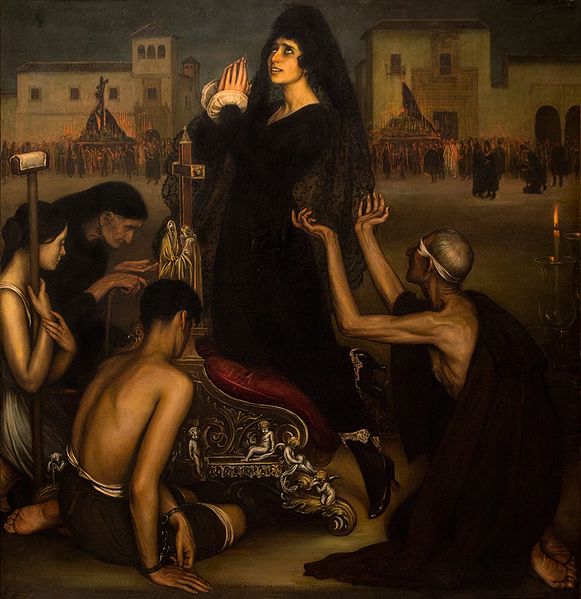 Julio Romero de Torres, La Saeta (1918)