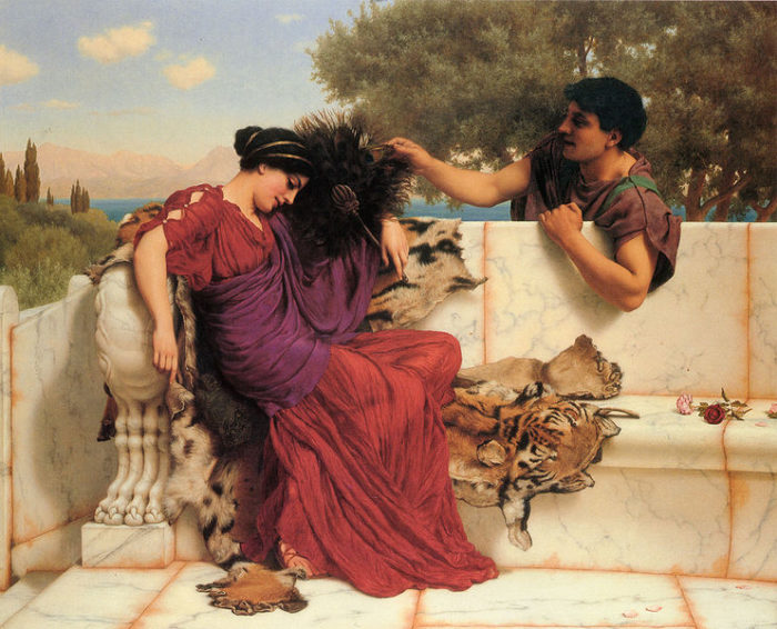 John William Godward, The Old, Old Story (1903)