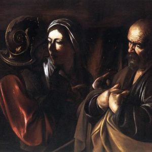 Caravaggio, Denial of St. Peter (1610)