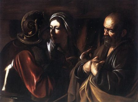 Caravaggio, Denial of St. Peter (1610)