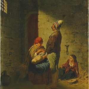 Carl d´Unker, Gipsy Family in Prison (1864)