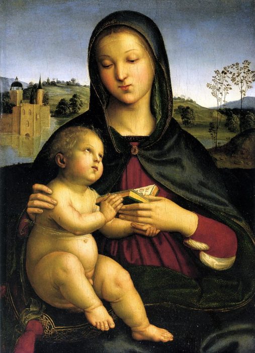 Raphael, Madonna and Child with the Book (1503)